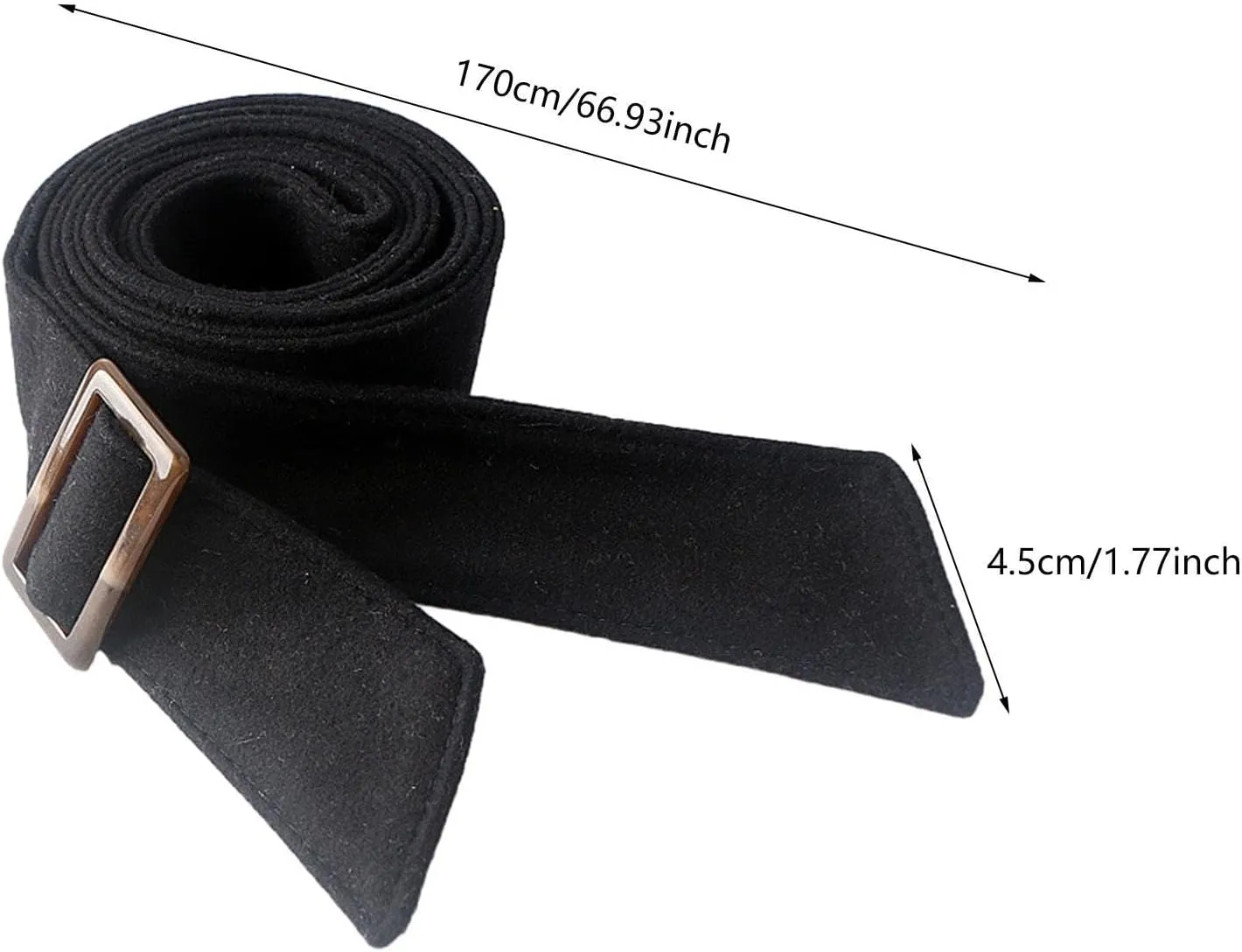 Women Wool Overcoat Waist Belt Comfortable Trench Coat Belt for Street Shopping