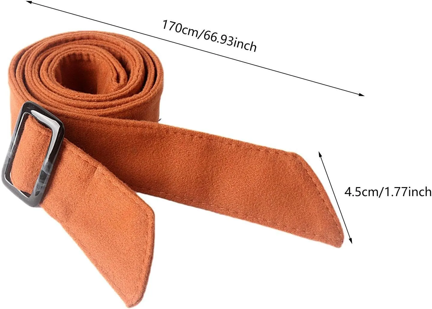 Women Wool Overcoat Waist Belt Comfortable Trench Coat Belt for Street Shopping