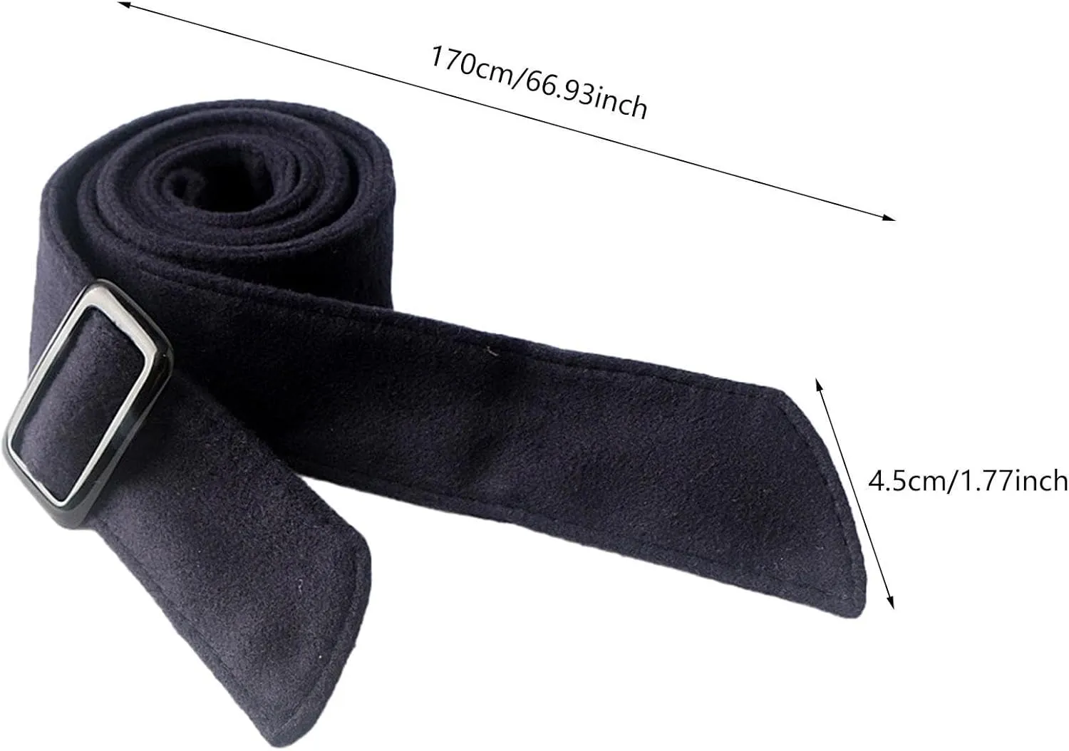 Women Wool Overcoat Waist Belt Comfortable Trench Coat Belt for Street Shopping