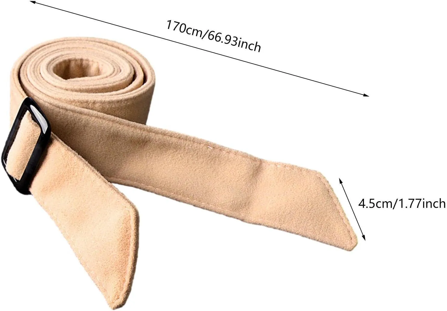 Women Wool Overcoat Waist Belt Comfortable Trench Coat Belt for Street Shopping