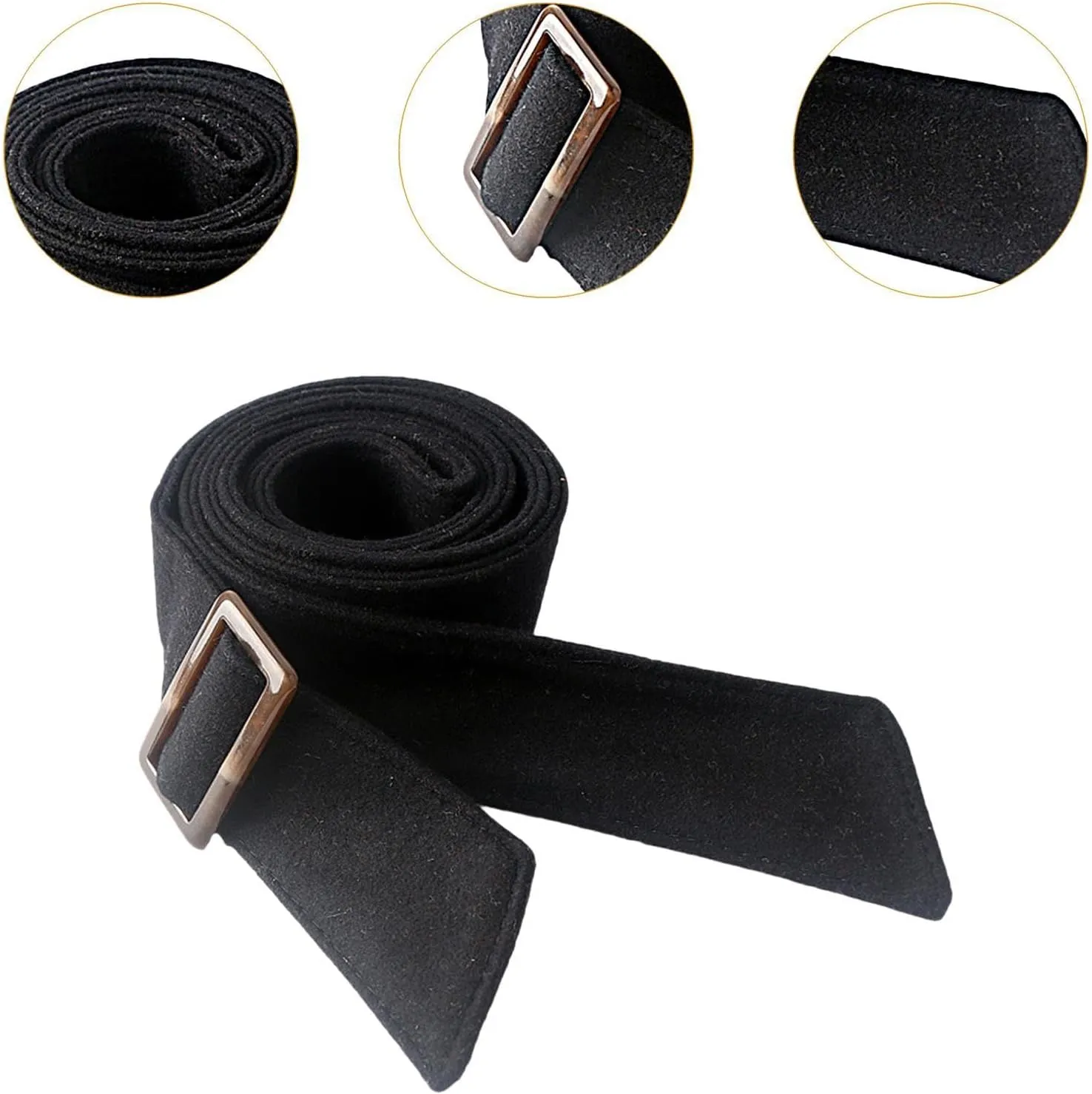 Women Wool Overcoat Waist Belt Comfortable Trench Coat Belt for Street Shopping