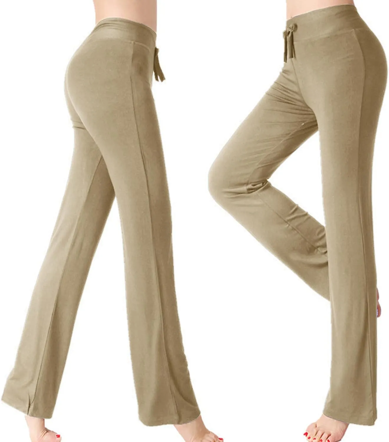 Women's Baggy Flared Pants Loose High Waist Wide Leg Pants Workout Out Leggings Casual Trousers Yoga Gym Pants