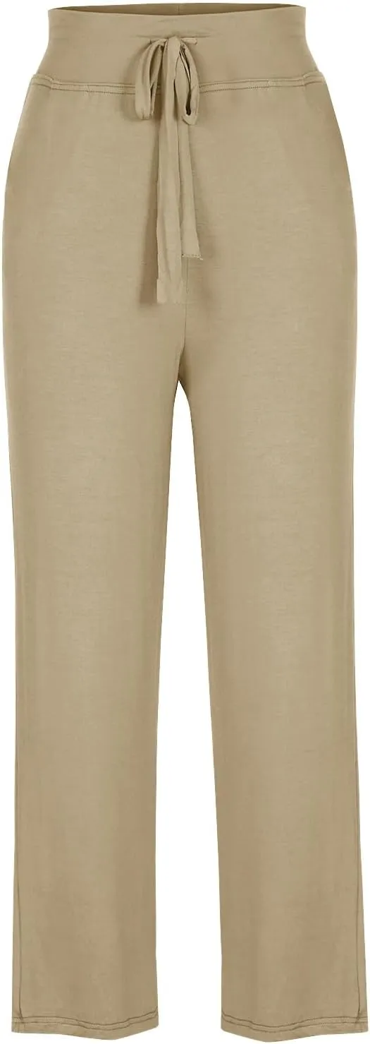 Women's Baggy Flared Pants Loose High Waist Wide Leg Pants Workout Out Leggings Casual Trousers Yoga Gym Pants