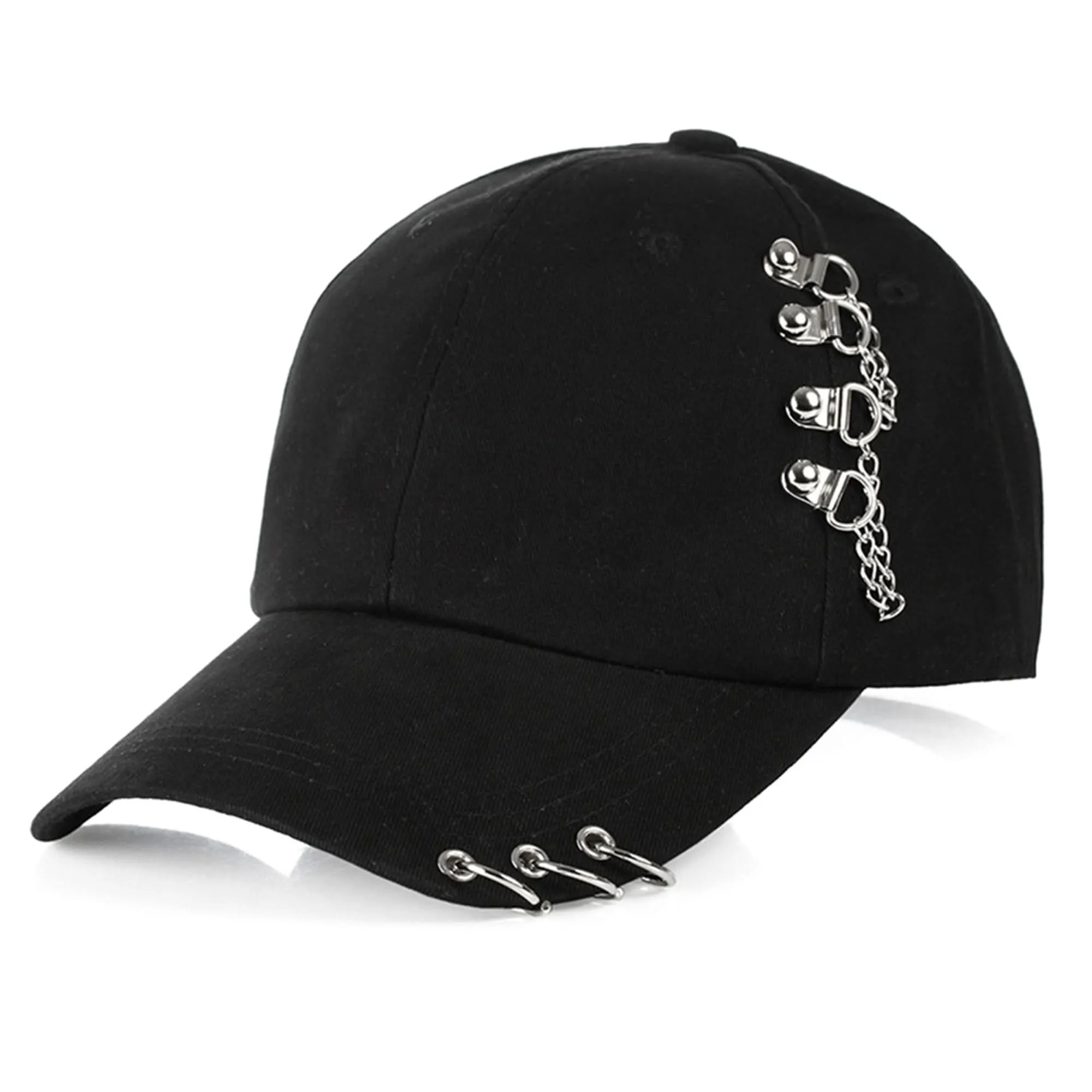 Women's Black Ring Buckle Baseball Cap – Hip Hop Trucker Hat