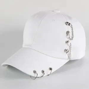 Women's Black Ring Buckle Baseball Cap – Hip Hop Trucker Hat