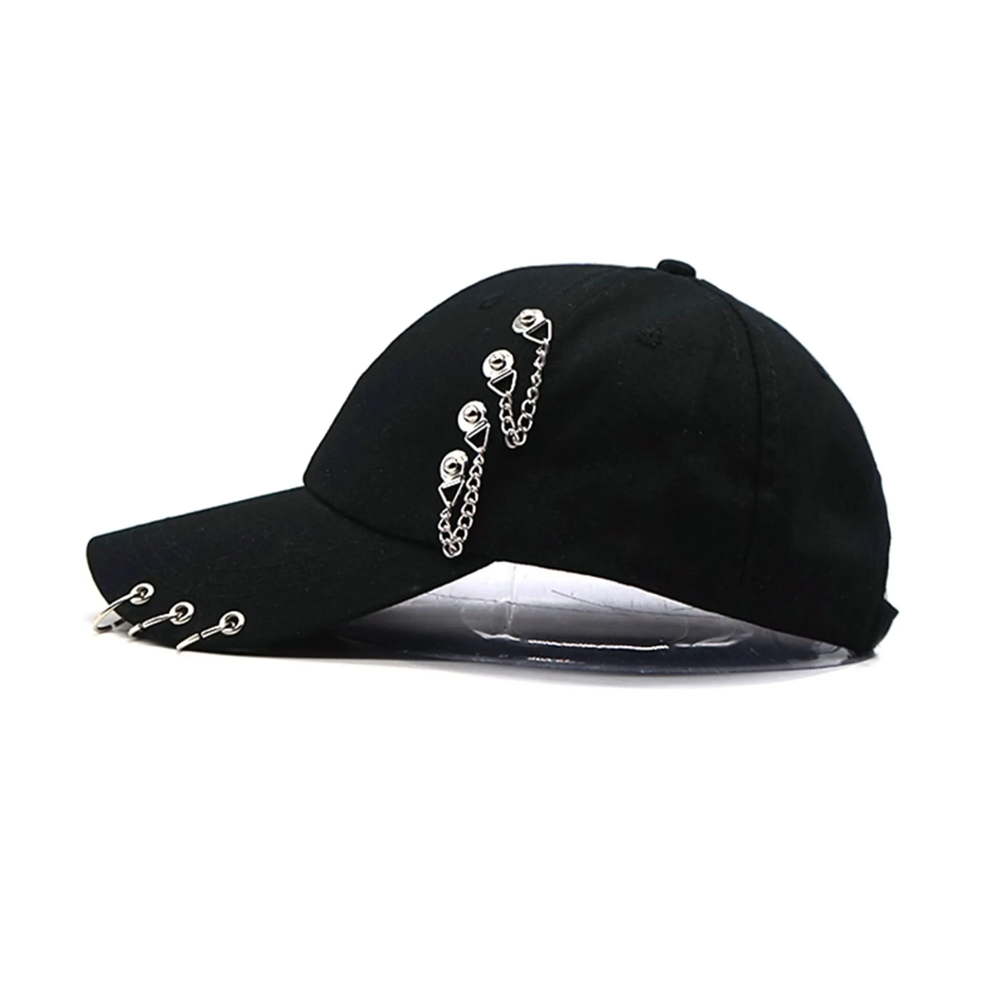 Women's Black Ring Buckle Baseball Cap – Hip Hop Trucker Hat