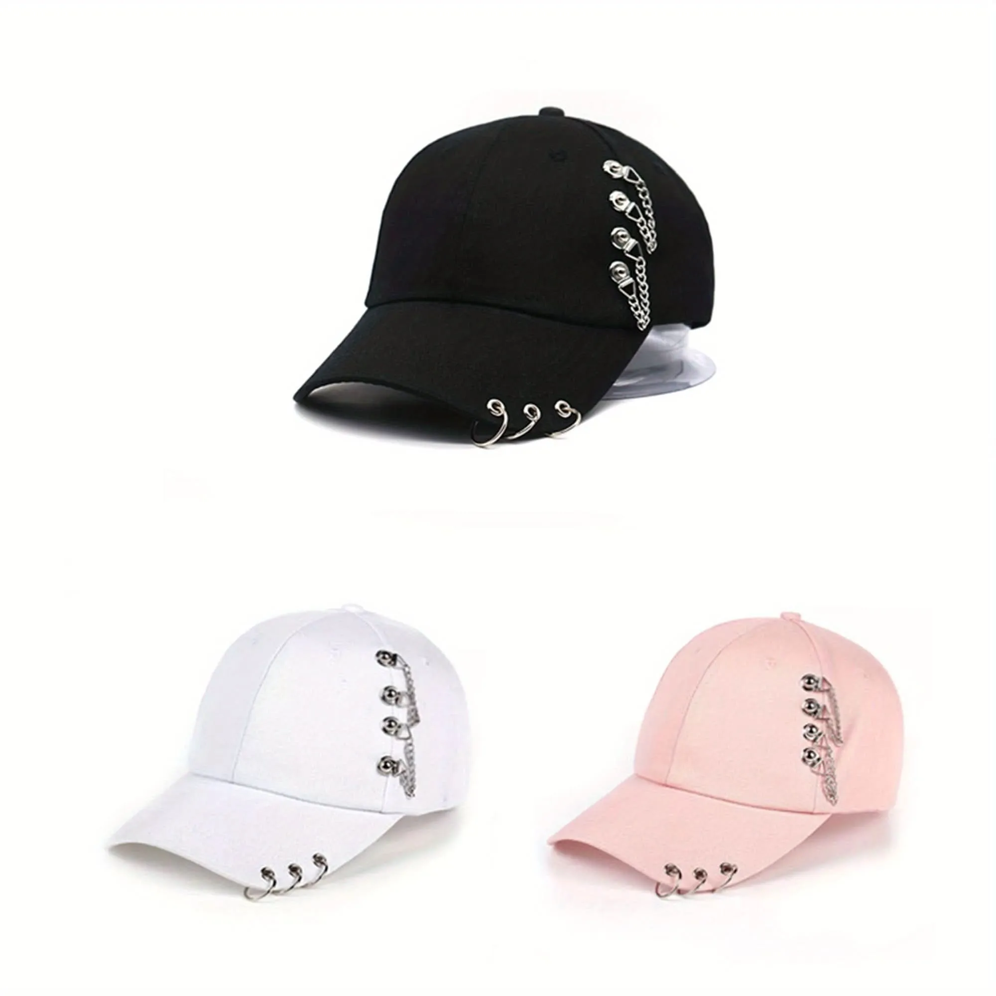 Women's Black Ring Buckle Baseball Cap – Hip Hop Trucker Hat