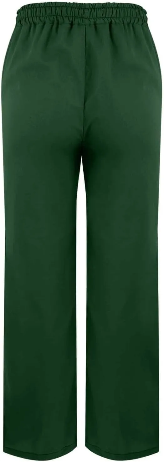 Womens Cotton Linen Cropped Pants Summer High Waist Elastic Straight Leg Lounge Pant Vacation Beach Trousers