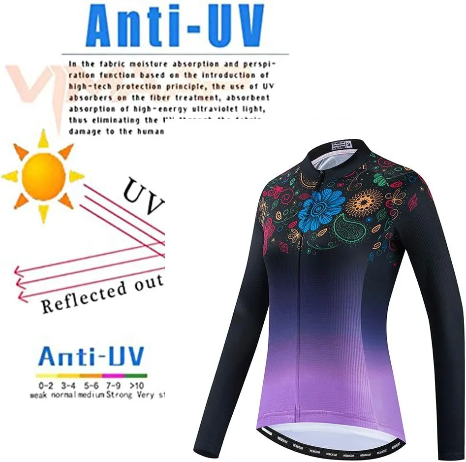 Women's Cycling Jersey, Short Sleeved Bike Shirt Mountain Jersey Comfortable Quick Dry Wear Top