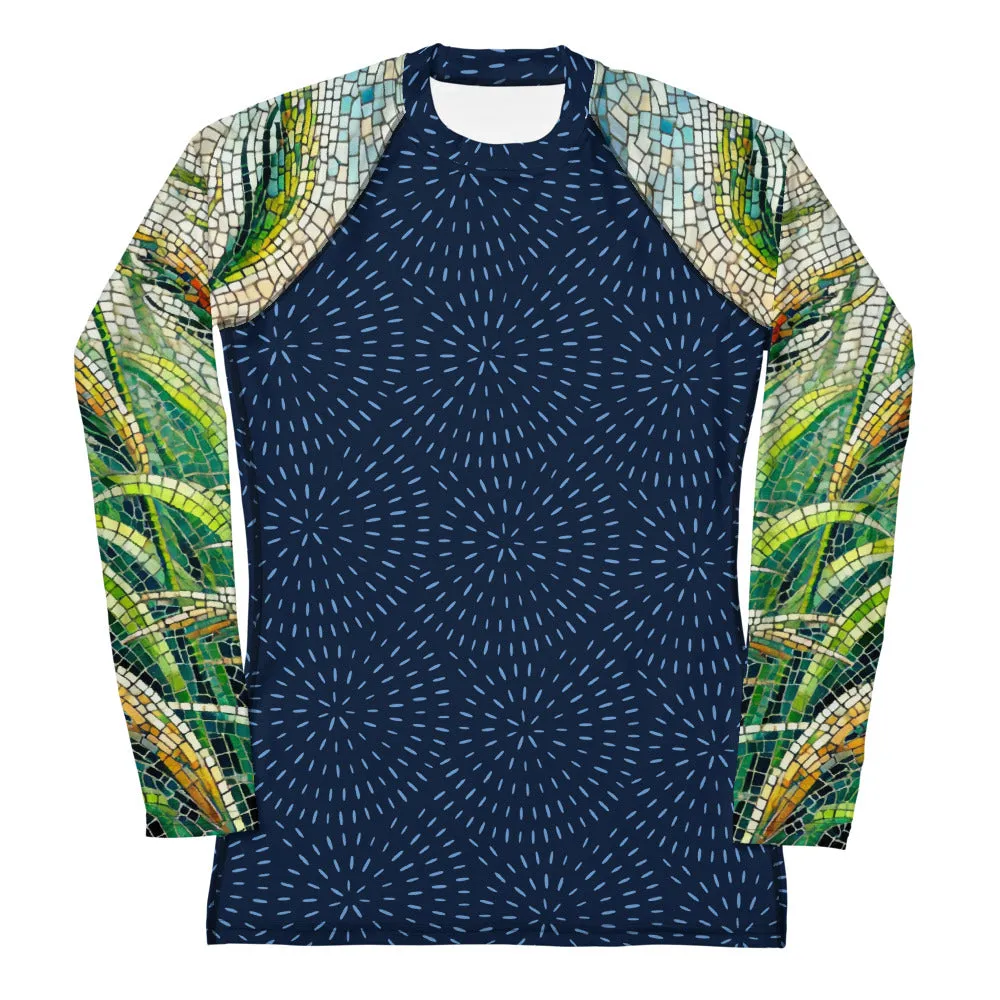 Women's Rash Guard Seagrass Sleeves