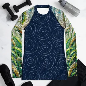 Women's Rash Guard Seagrass Sleeves