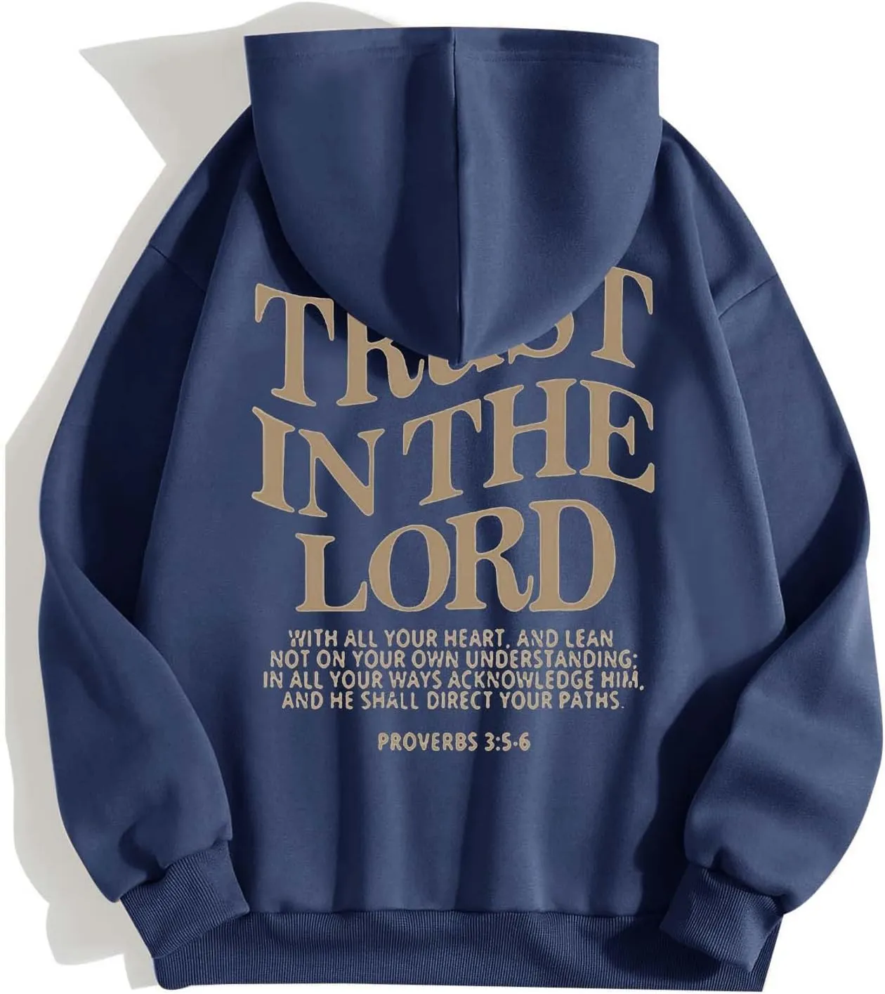 Women's Trust In The Lord Full Zip Up Christian Hoodies Comfort Fleece Lined Aesthetic with Hood Jackets 2024 Jesus