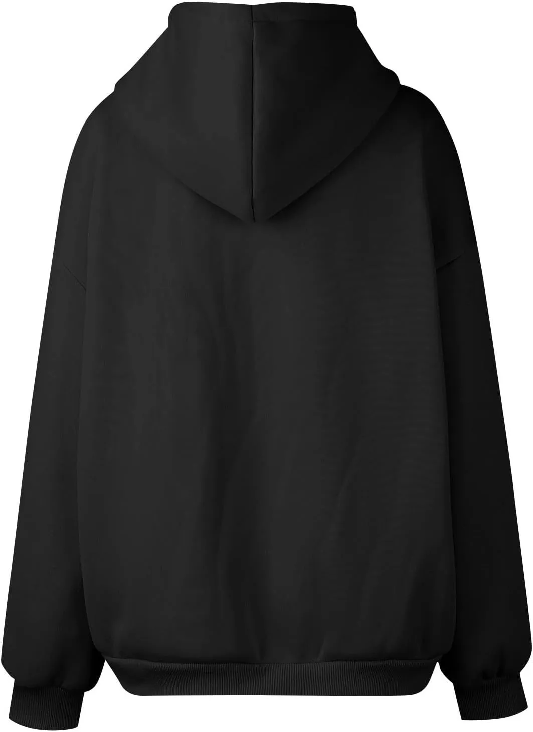 Womens Zip Up Hoodies Oversized Long Sleeve Sweatshirts Casual Y2K Hoodie 2024 Fall Jacket with Pockets