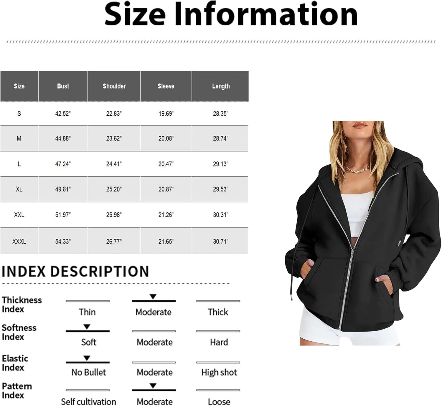 Womens Zip Up Hoodies Oversized Long Sleeve Sweatshirts Casual Y2K Hoodie 2024 Fall Jacket with Pockets