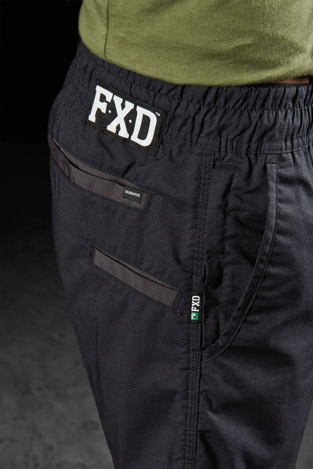 WS.4 REPREVE® STRETCH RIPSTOP ELASTIC WAIST WORK SHORTS