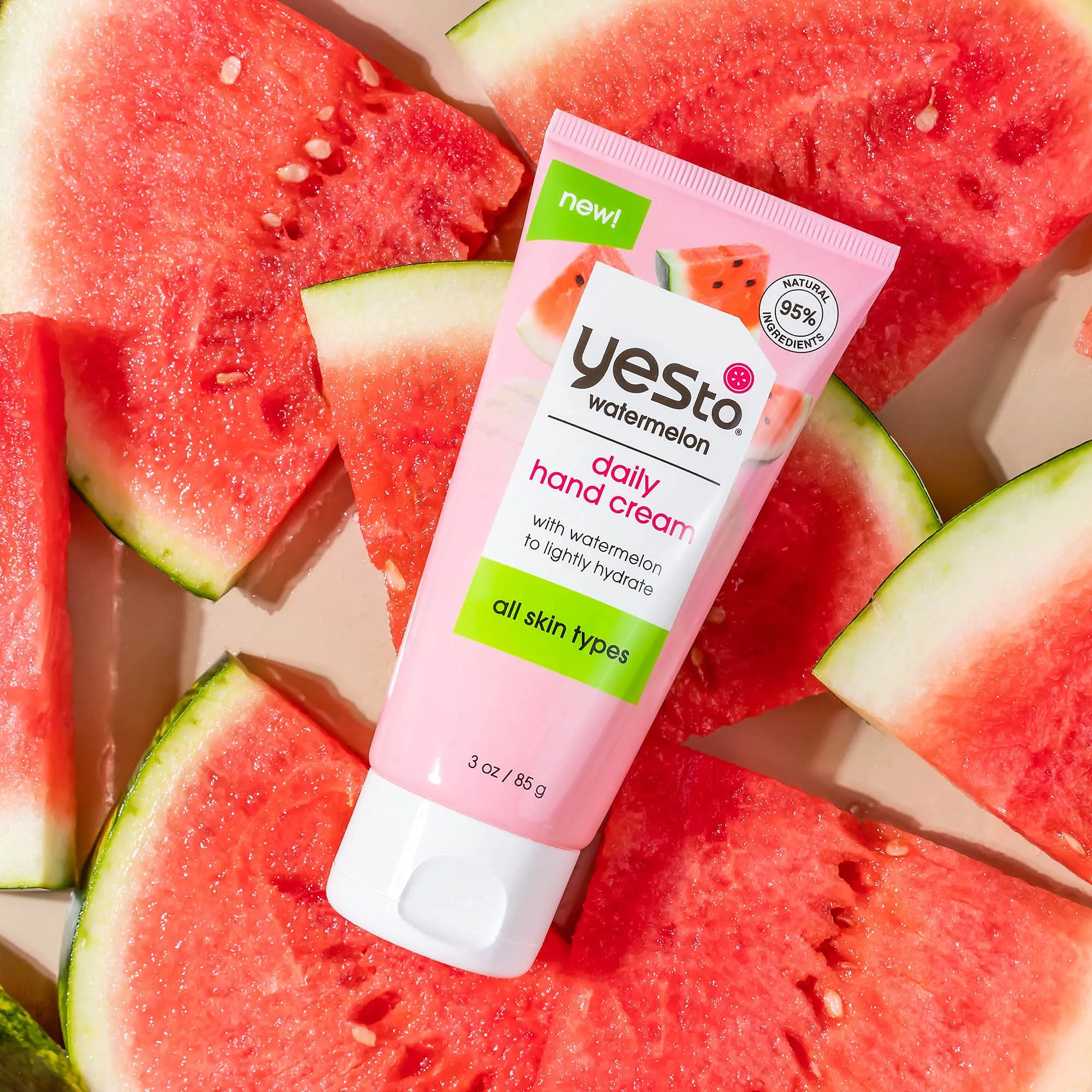 Yes To Daily Hand Cream Variety 2 Pack - 1 Fragrance Free Avocado For Dry Skin and 1 Watermelon For All Skin Types, White