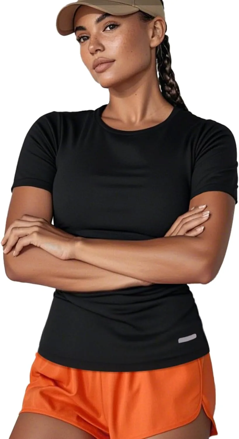 Zengjo Women's Short Sleeve Running Shirts UPF 50  Sun Protection SPF Quick Dry Athletic Workout T-Shirts