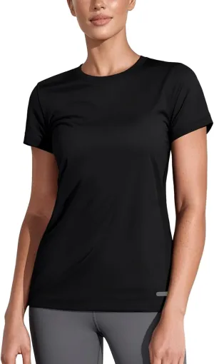 Zengjo Women's Short Sleeve Running Shirts UPF 50  Sun Protection SPF Quick Dry Athletic Workout T-Shirts