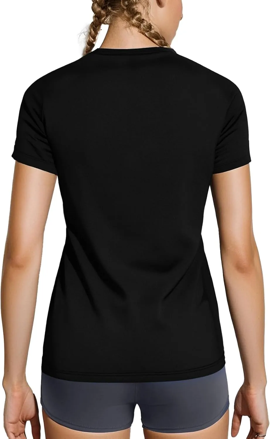 Zengjo Women's Short Sleeve Running Shirts UPF 50  Sun Protection SPF Quick Dry Athletic Workout T-Shirts
