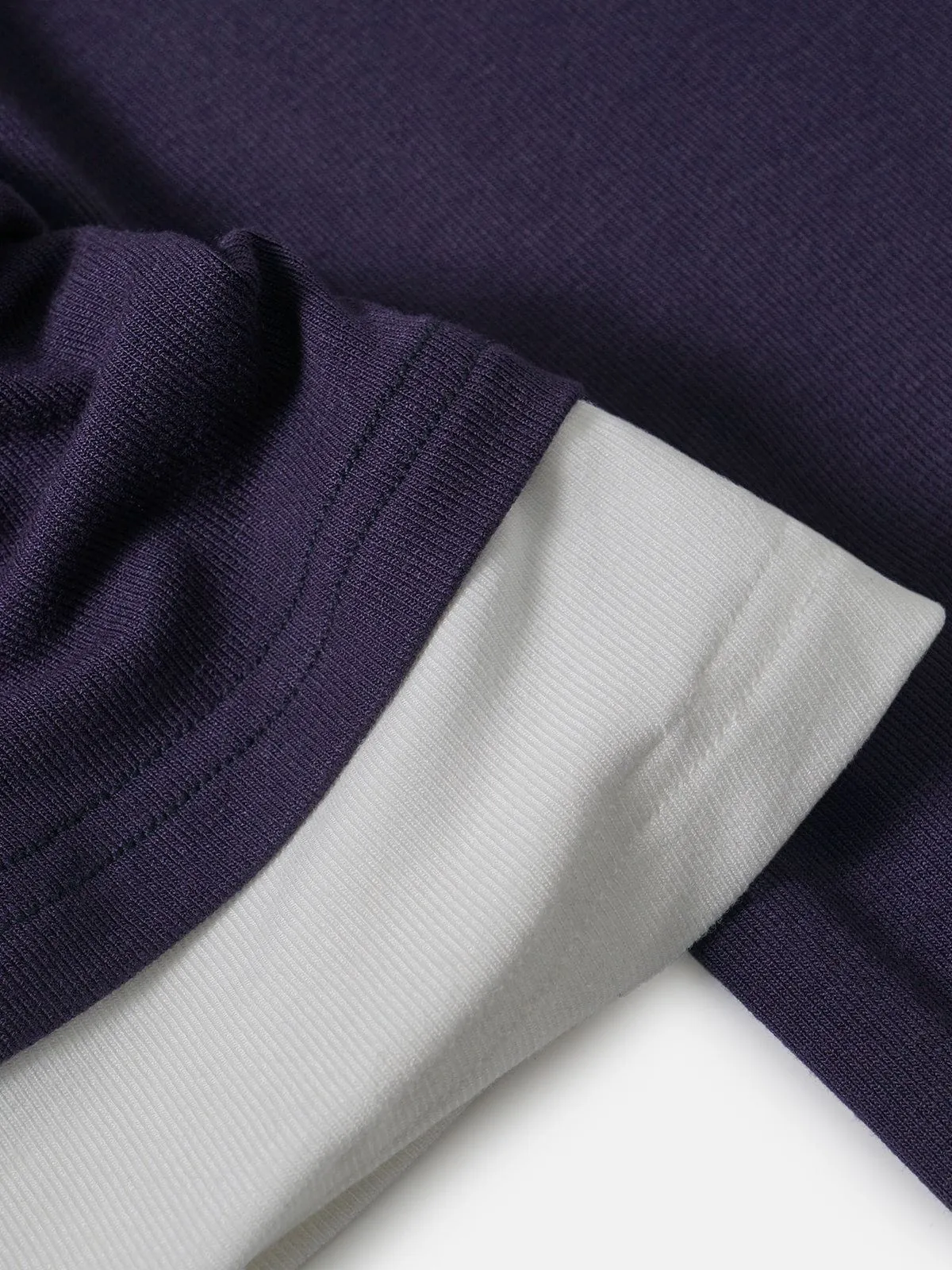 Zweilagiges Langarm-T-Shirt „Aelfric Eden Patchwork“